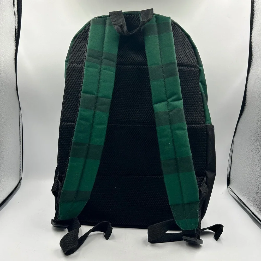Harry Potter Backpack Green Slytherin House Striped Patch Excellent